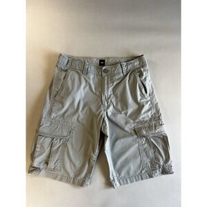 Gap Mens Cargo Shorts Size 30 Light Gray Khaki Cotton Twill Utility Casual 32W